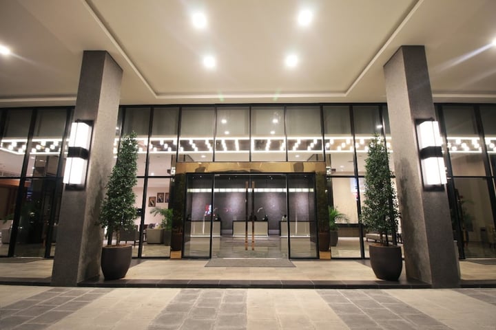 Interior entrance