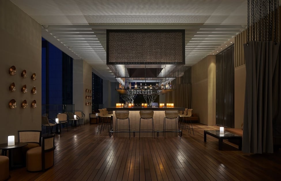 Poolside bar