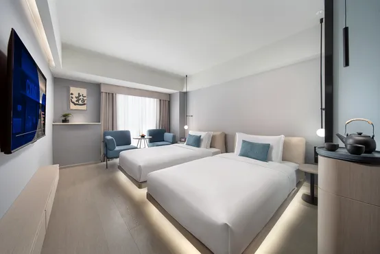Cyber Twin Room (2 × 1.2m Single Beds)