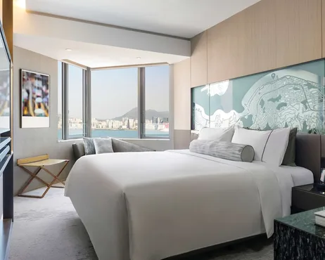 客房, 1 張特大雙人床, 海灣景觀