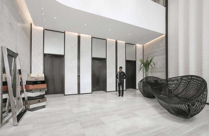 Interior entrance