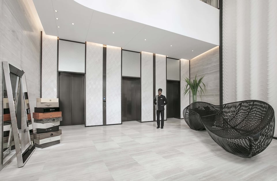 Interior entrance