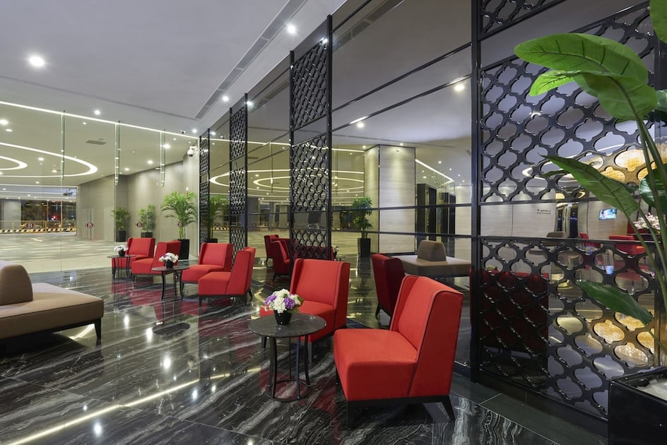 Lobby sitting area