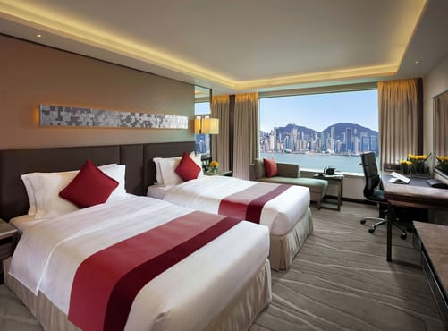 Classic Room, 2 Twin Beds (Victoria Harbour View)