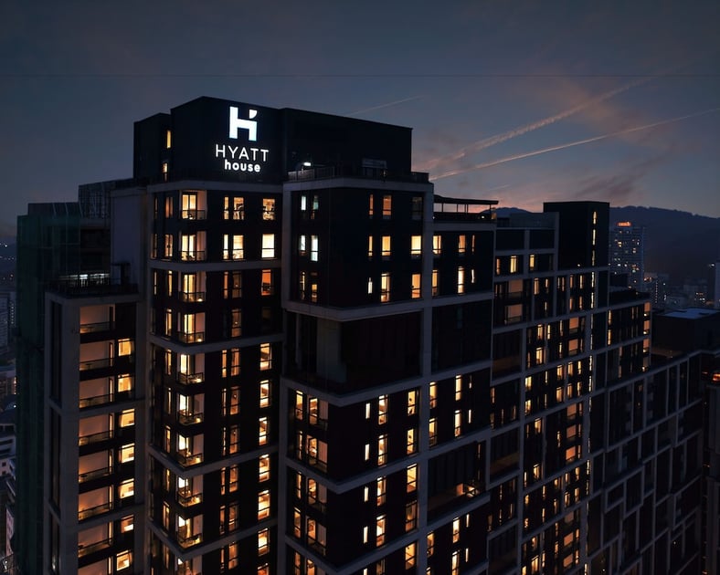 Front of property - evening/night